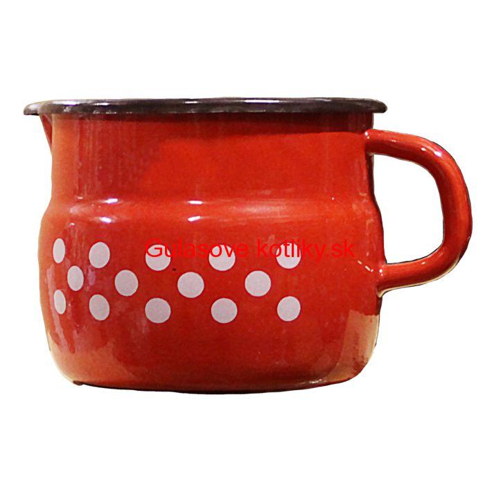 Smaltovaný hrnček s výlevkou 1,5 L