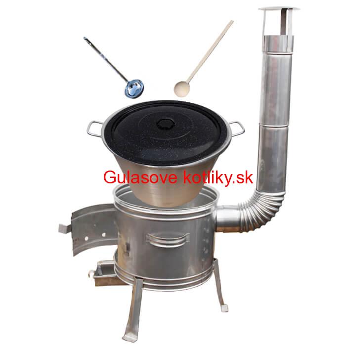 Nerezový kotol 40 L + nerezová kotlina 45 cm TOPLUX