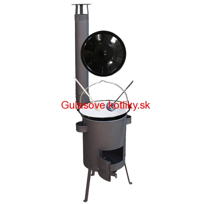 Smaltovaný kotlík 13 L + žiaruvzdorná kotlina 36 PLUS 600 4 MM