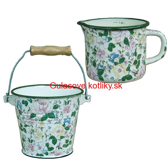 Smaltované hrnce s pokrievkami 1 L + 2 L Classic