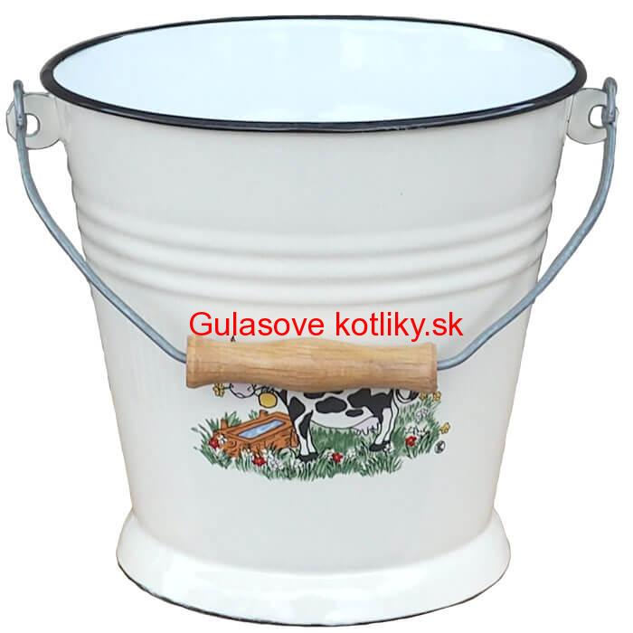 Smaltované vedro 5 L DECOR
