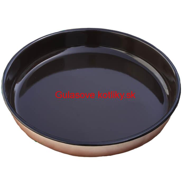 Smaltovaný okrúhly pekáč 34 cm, výška 6 cm