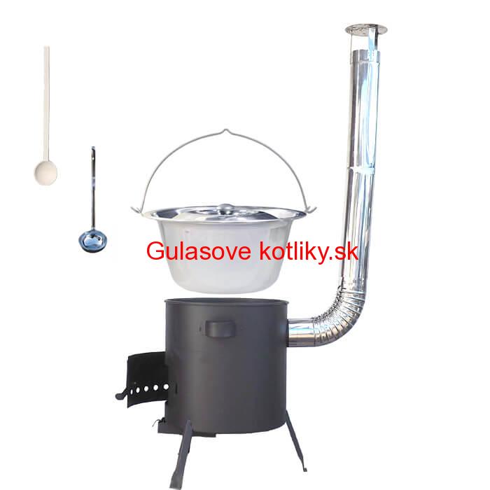 Antikorový kotlík 22 L (0,8 mm) + žiaruvzdorná kotlina (1 mm) 42 PLUS 600