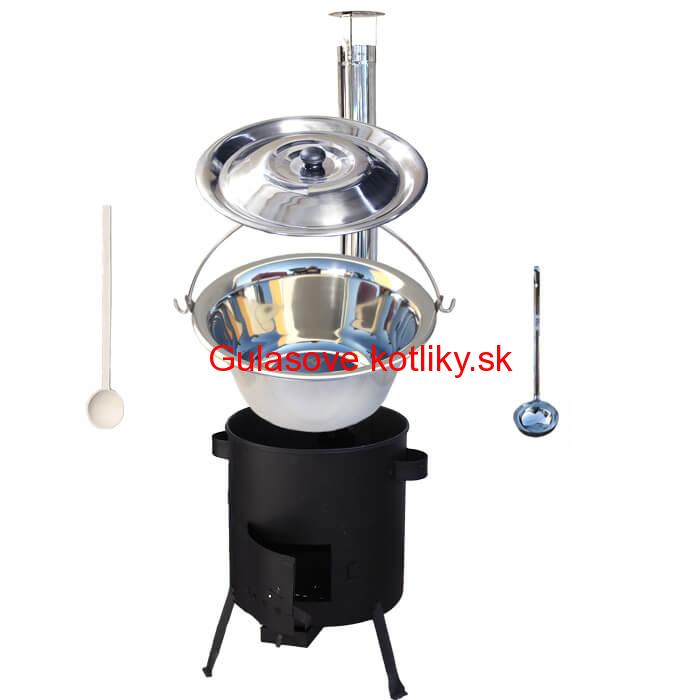 Antikorový kotlík 20 L (1,2 mm) + žiaruvzdorná kotlina (1 mm) 42 PLUS 600