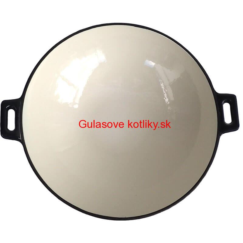 Liatinový wok – smaltovaný povrch 37 cm