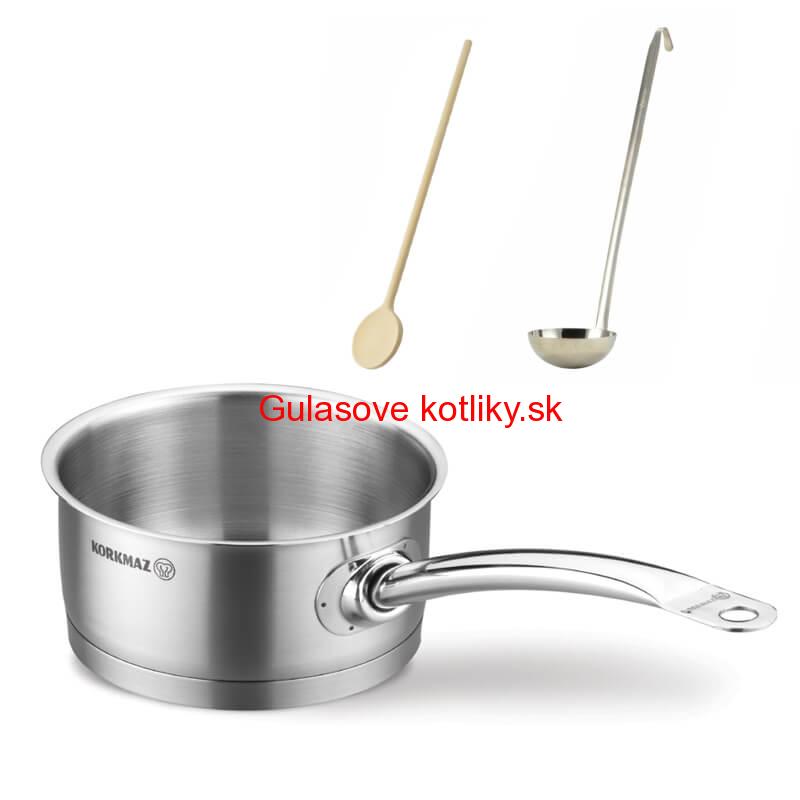 Sada nerezových hrncov s pokrievkou + rajnica 2 + 1 ks 5 L, 9 L, 1,5 L