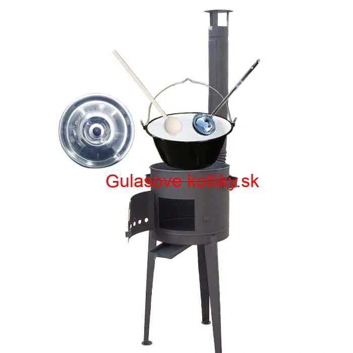 Smaltovaný kotlík 30 L (1,2 mm) + vysoká kotlina 47 cm (2 mm) HODO PLUS 600