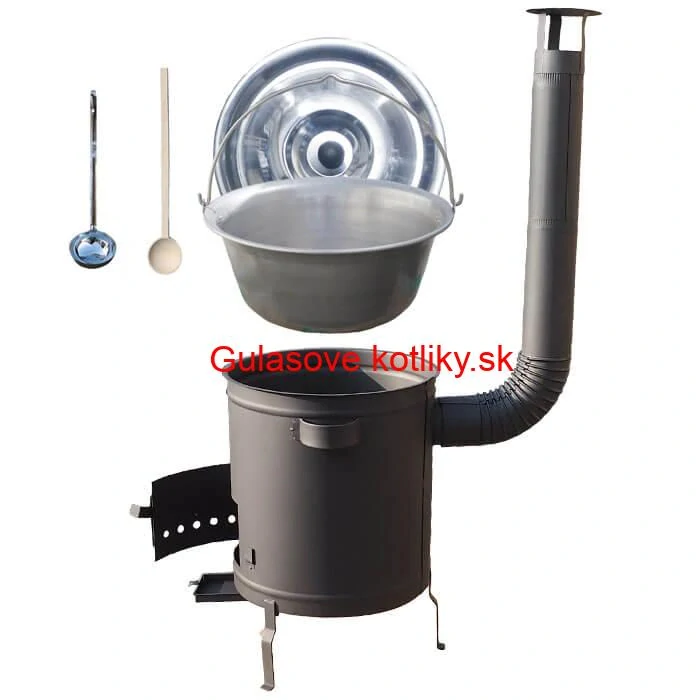 Nerezový kotlík 15 L (1,5 mm) + hrubostenná (1,5 mm) a žiaruvzdorná kotlina 36 PLUS 600