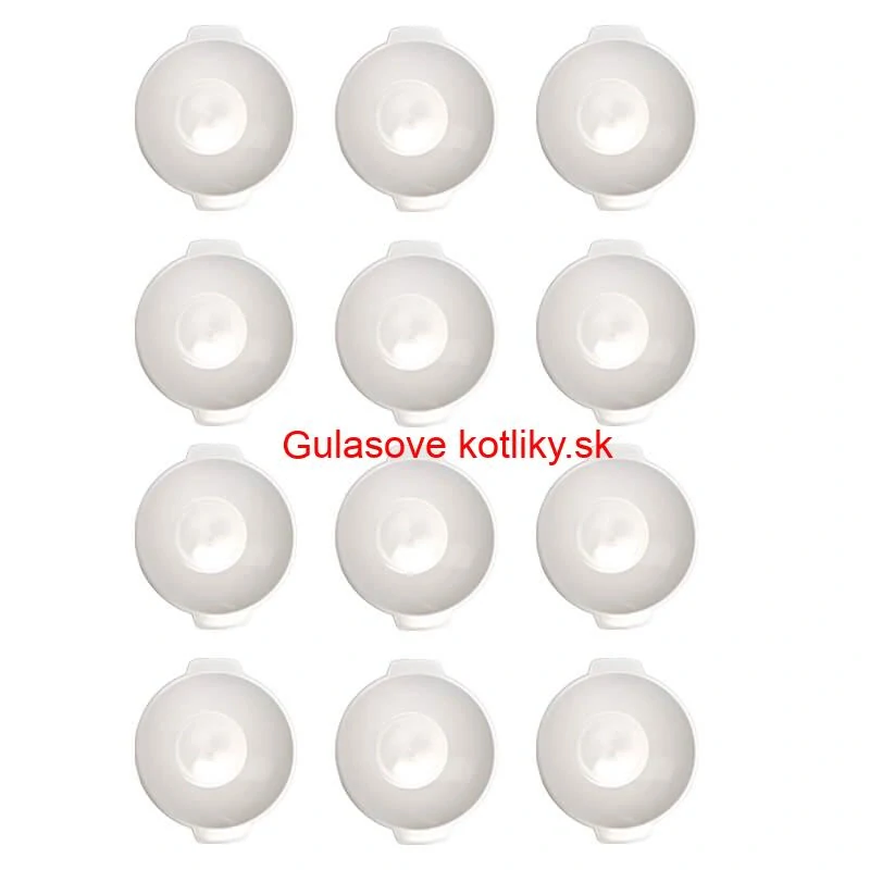 Sada 12 ks: Plastová miska na fajnový kotlíkový guláš a polievky – 500 ml