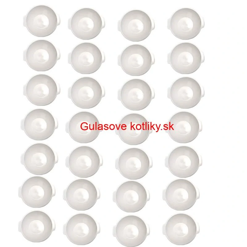 Sada 24 ks: Plastová miska na fajnový kotlíkový guláš a polievky – 750 ml
