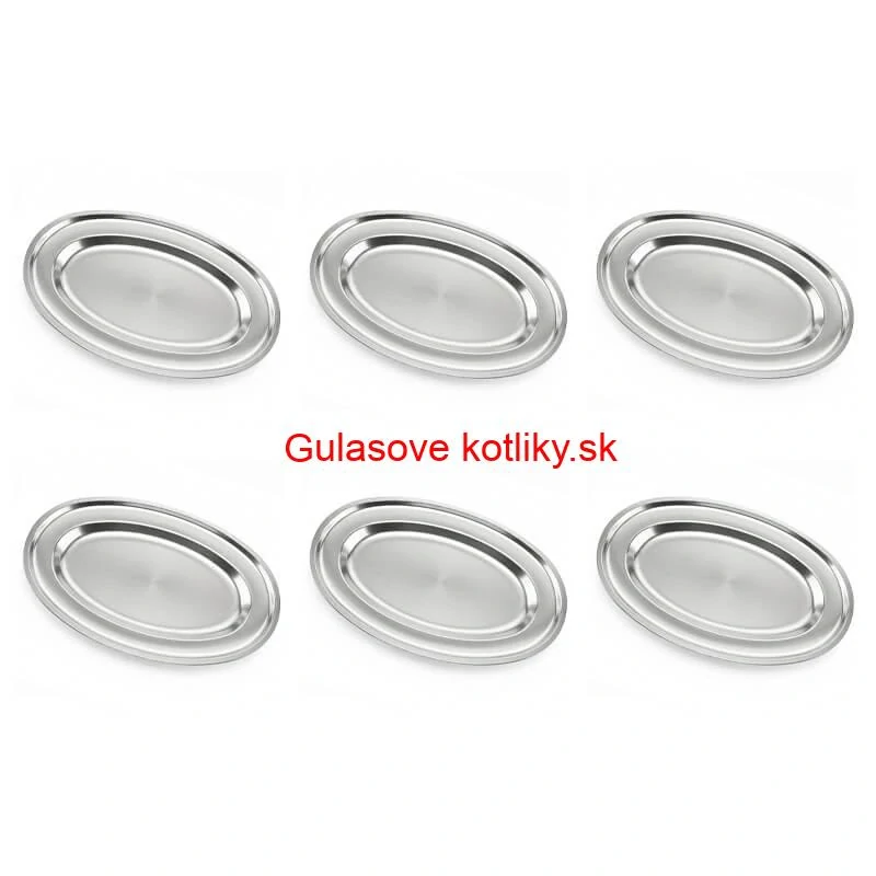 Nerezové podnosy pre catering – set 6 ks (40,5cm) - Servíruj s istotou a štýlom