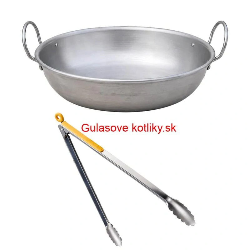 Súprava na vyprážanie maďarského langoša v prírode 36 cm s vysokou kotlinou