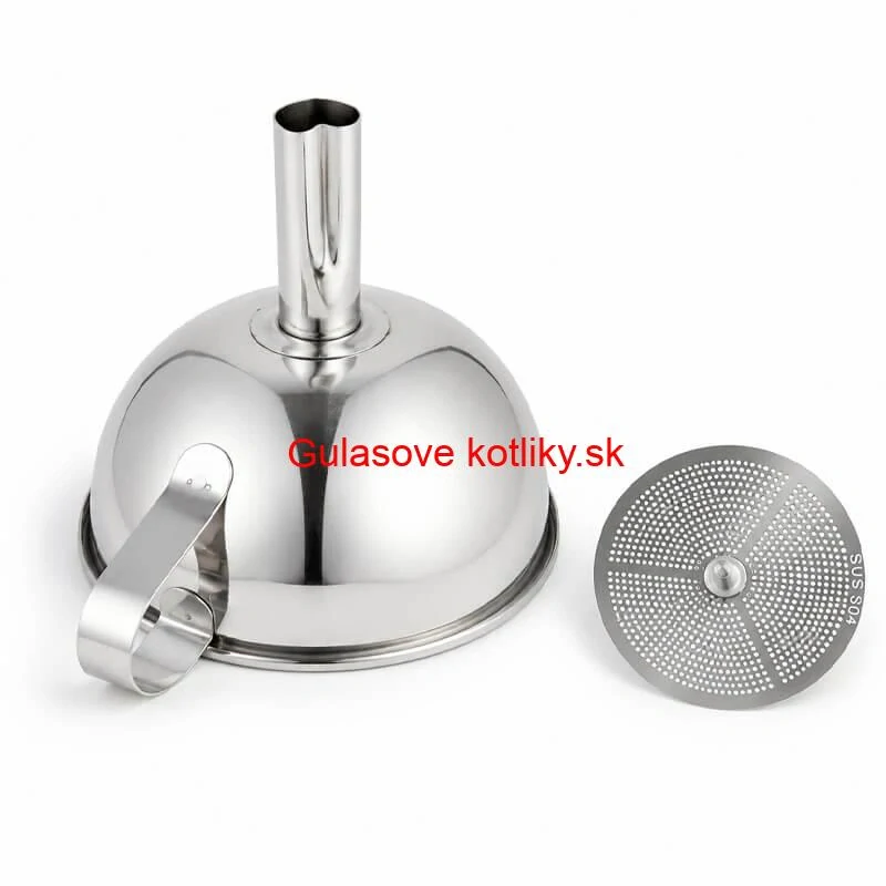 Nerezový lievik so sitkom 11 cm