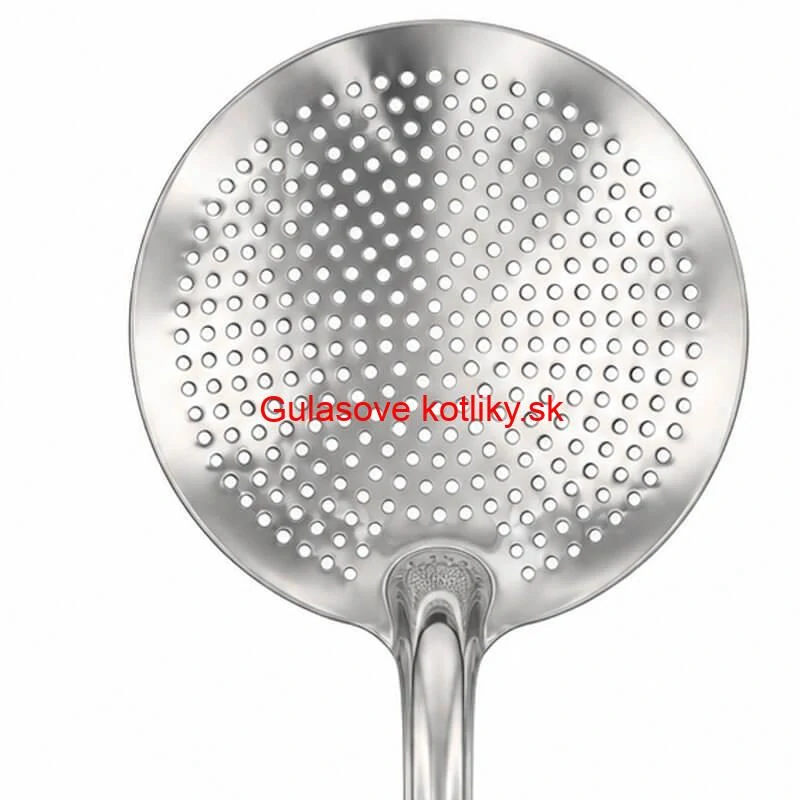 Veľká nerezová penovačka – sitko 19 cm, dĺžka 48 cm