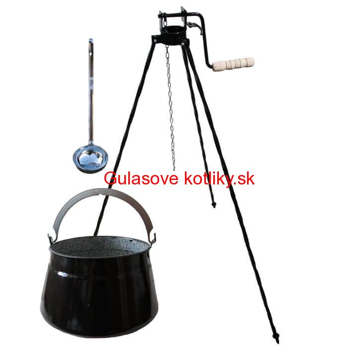 Kotlík na ryby 20 L + trojnožka s kladkou