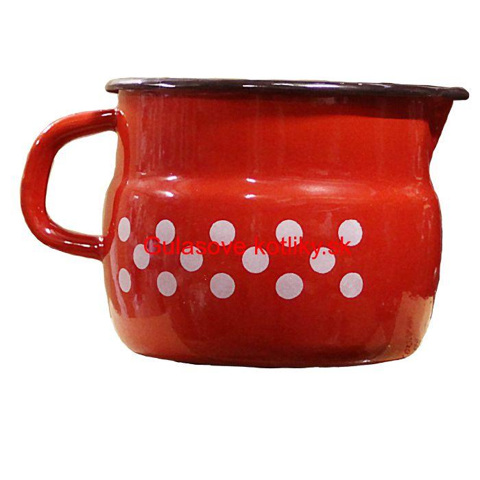 Smaltovaný hrnček s výlevkou 1,5 L